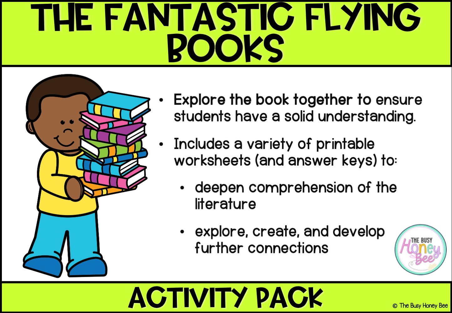 The Fantastic Flying Books of Mr Morris Lessmore by William Joyce Activity Pack - Activity Pack