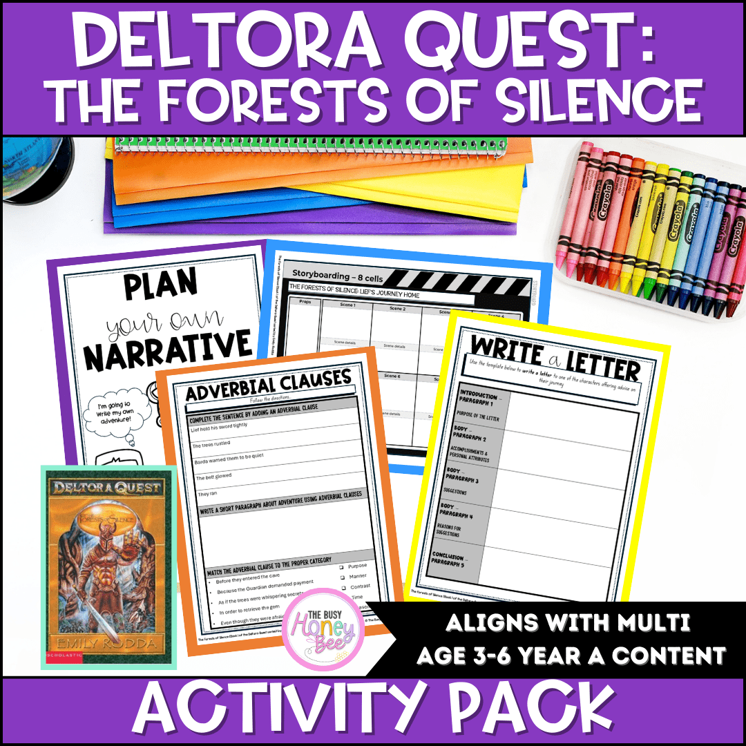 The Forests of Silence (Book 1 of the Deltora Quest series) by Emily Rodda Activity Pack -