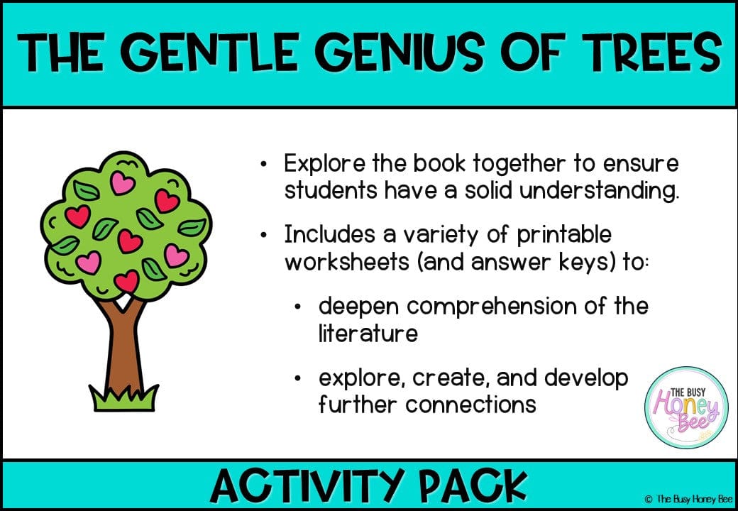 The Gentle Genius of Trees Activity Pack - Activity Pack