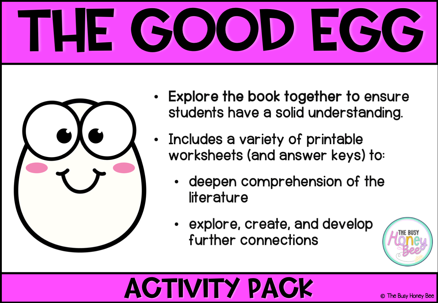 The Good Egg Activity Pack -