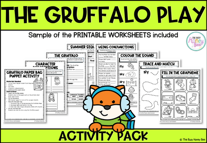 The Gruffalo Play by Julia Donaldson Activity Pack - Activity Pack