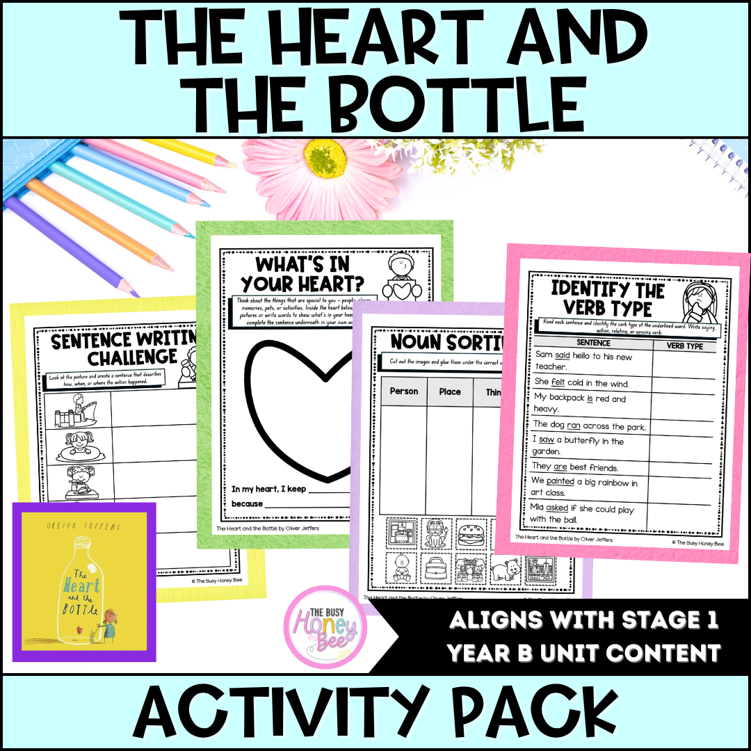 The Heart and the Bottle by Oliver Jeffers Activity Pack - Activity Pack