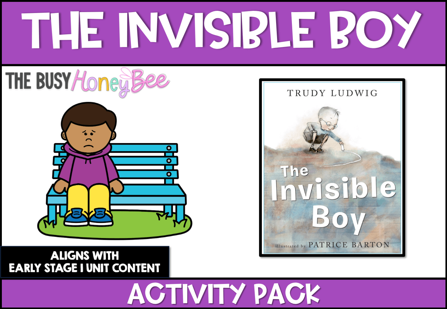 The Invisible Boy by Trudy Ludwig Activity Pack - Activity Pack