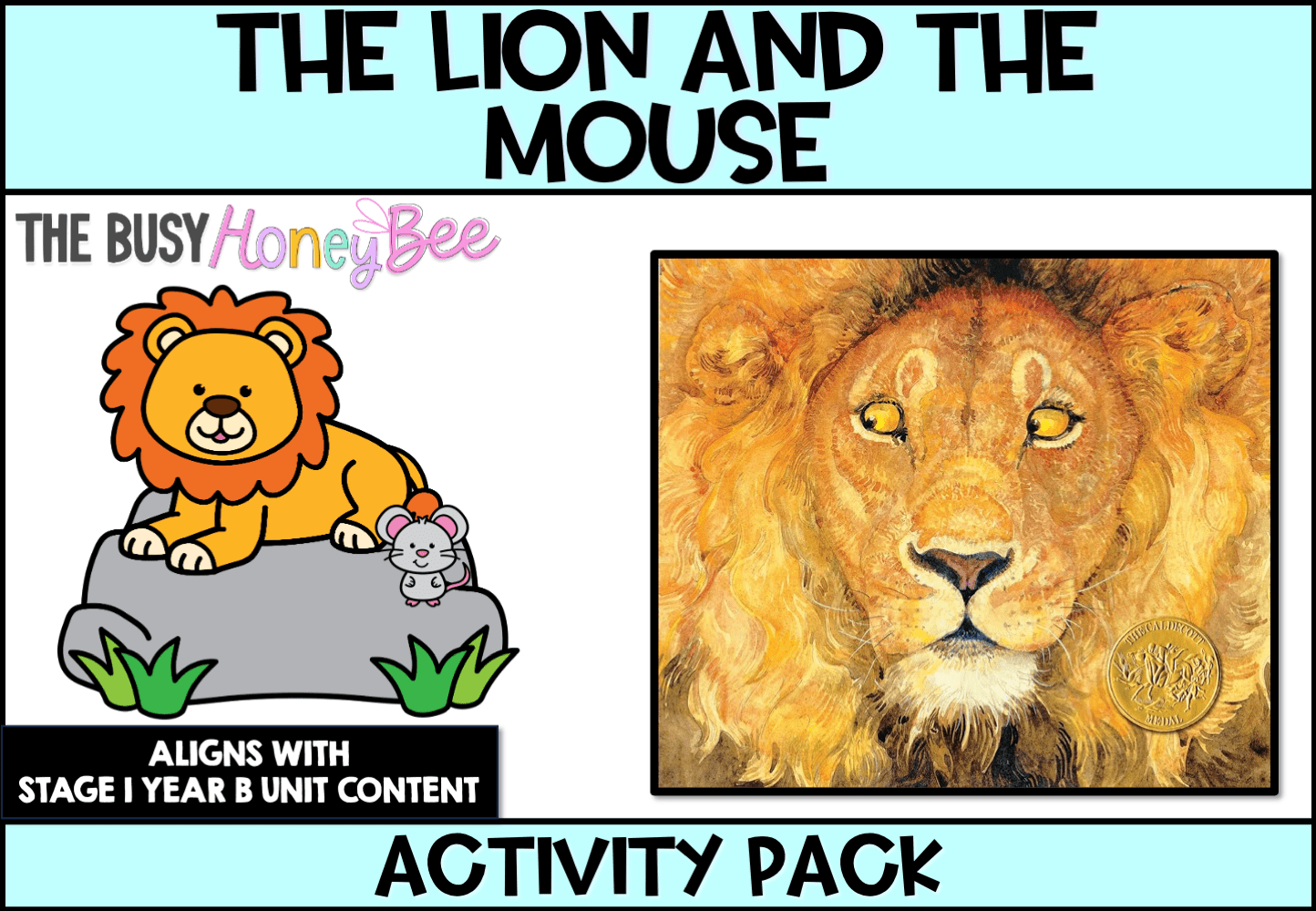 The Lion and the Mouse by Jerry Pinkney Activity Pack -