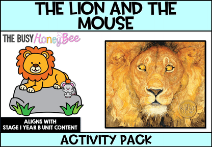 The Lion and the Mouse by Jerry Pinkney Activity Pack -