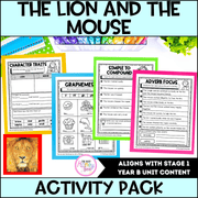 The Lion and the Mouse by Jerry Pinkney Activity Pack -