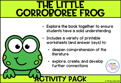 The Little Corroboree Frog Activity Pack - Activity Pack