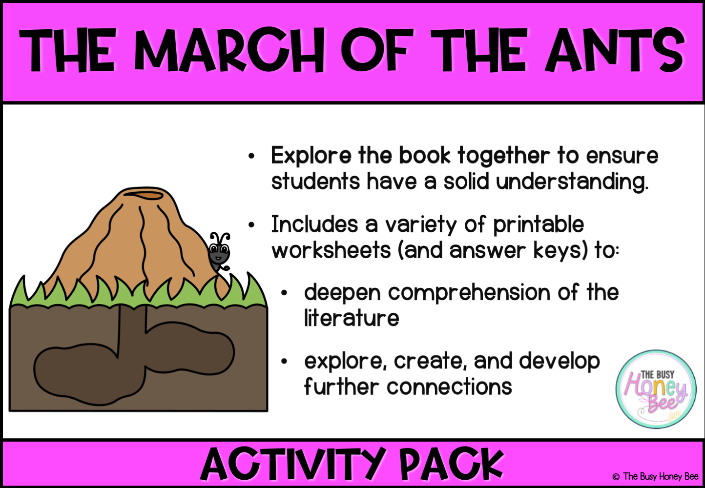 The March of the Ants Activity Pack -