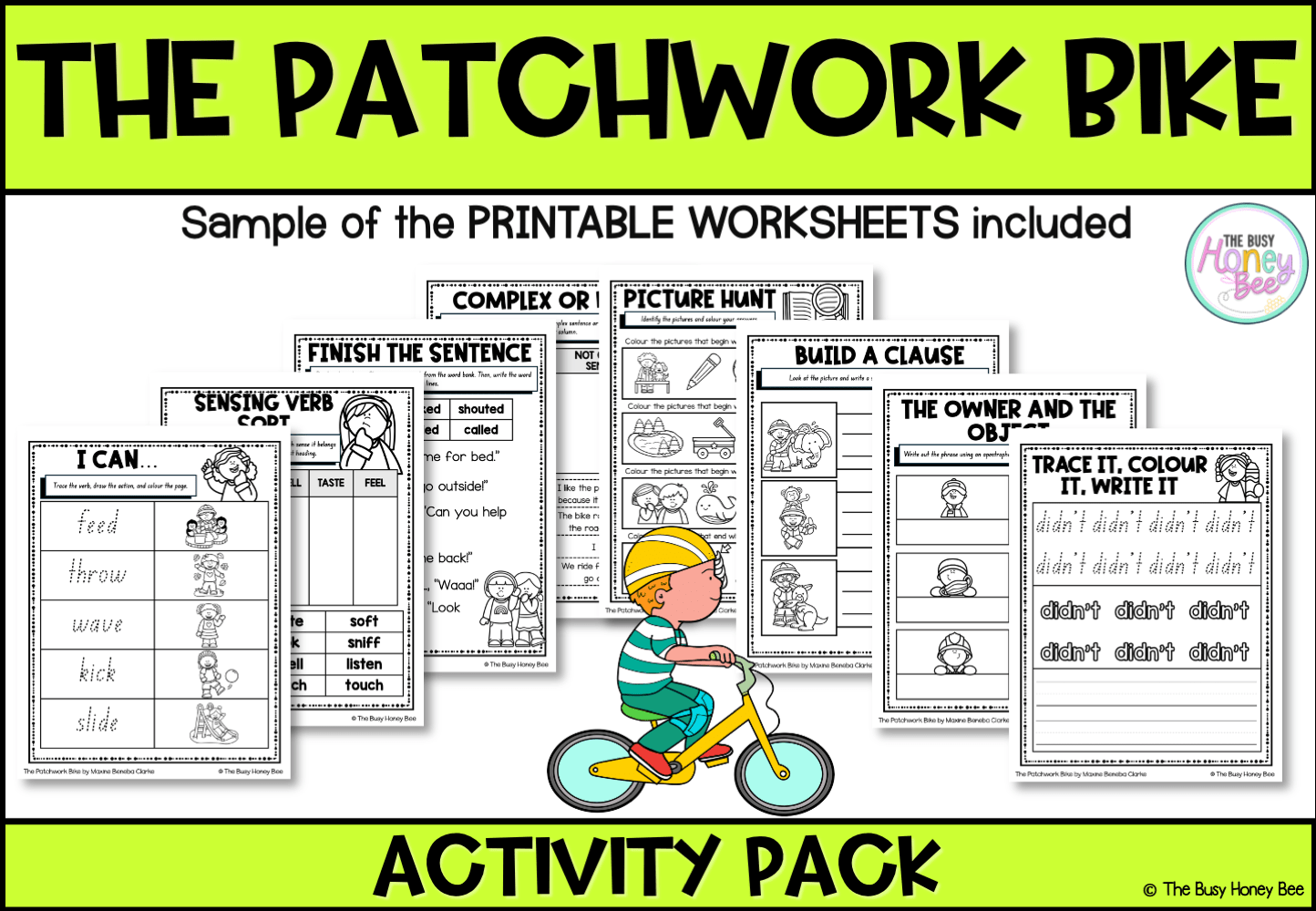 The Patchwork Bike by Maxine Beneba Clarke Activity Pack - Activity Pack