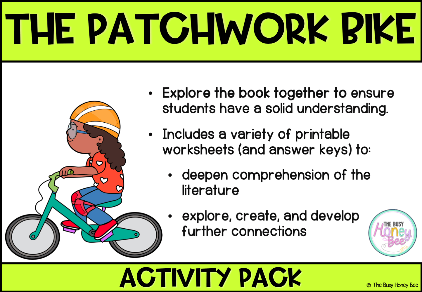 The Patchwork Bike by Maxine Beneba Clarke Activity Pack - Activity Pack