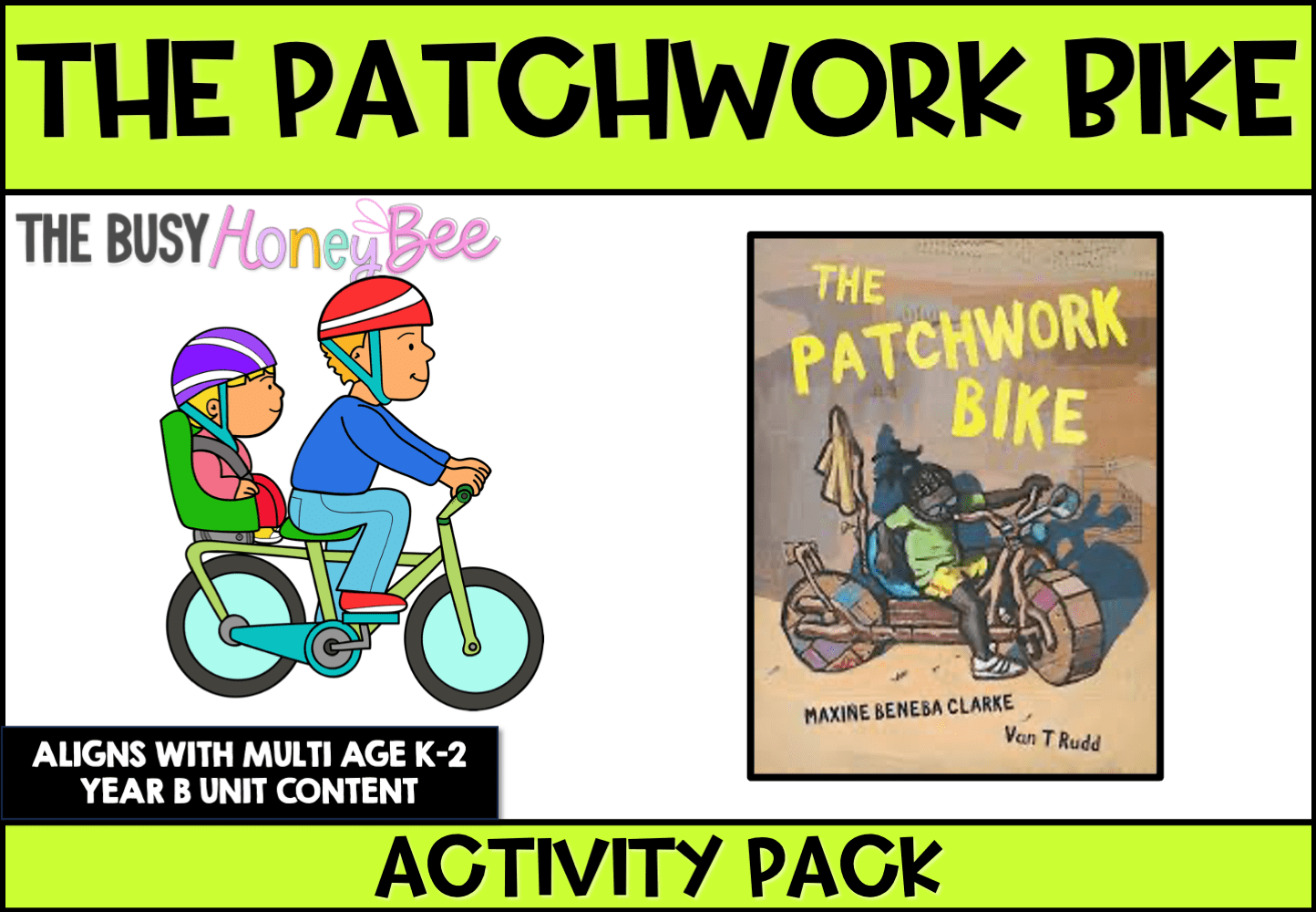 The Patchwork Bike by Maxine Beneba Clarke Activity Pack - Activity Pack