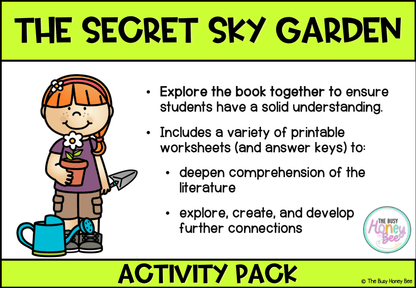 The Secret Sky Garden by Linda Sarah Activity Pack -
