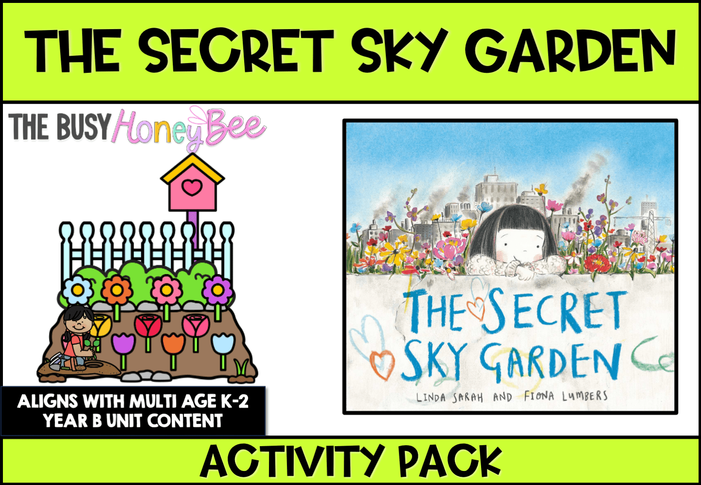 The Secret Sky Garden by Linda Sarah Activity Pack -