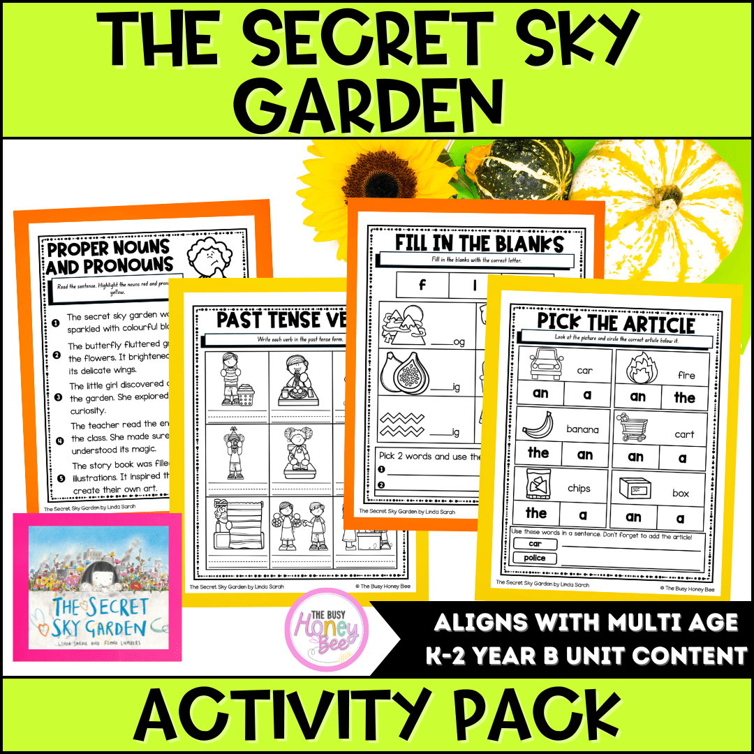 The Secret Sky Garden by Linda Sarah Activity Pack -