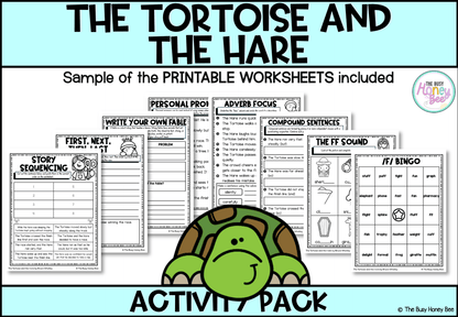 The Tortoise and the Hare by Bruce Whatley Activity Pack -
