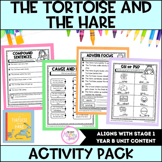 The Tortoise and the Hare by Bruce Whatley Activity Pack -