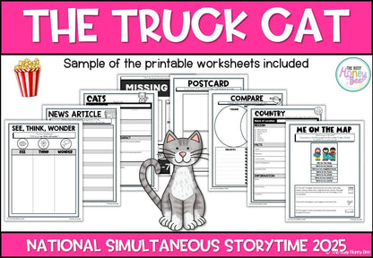 The Truck Cat - National Simultaneous Storytime - CBCA 2025 - Literacy Book Pack - Activity Pack
