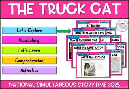 The Truck Cat - National Simultaneous Storytime - CBCA 2025 - Literacy Book Pack - Activity Pack