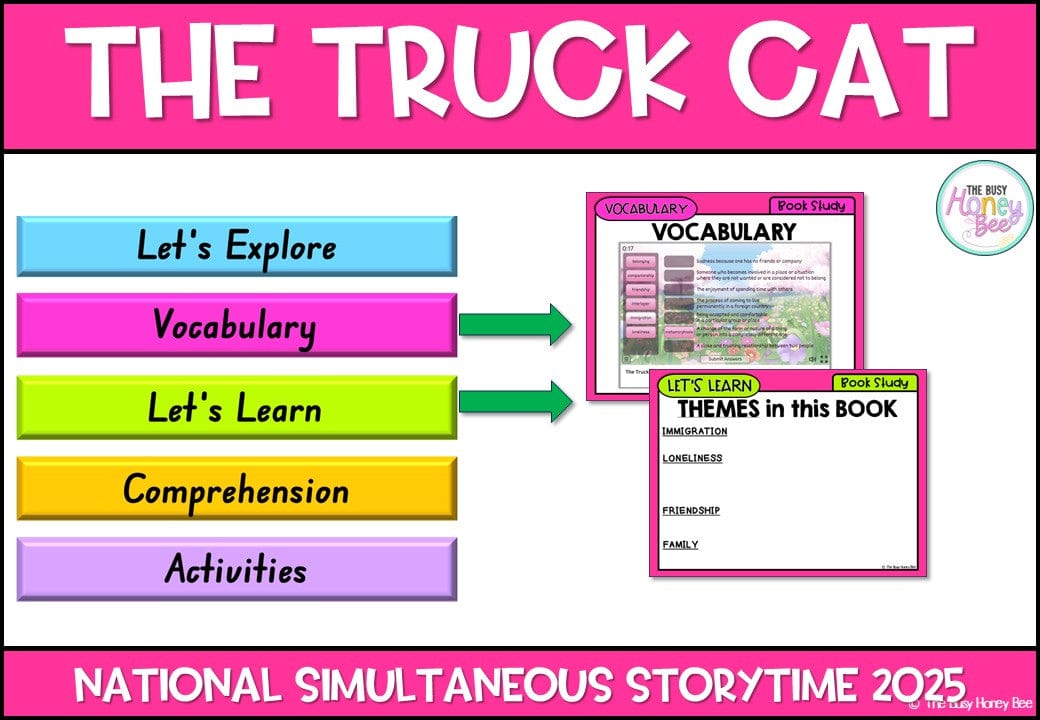 The Truck Cat - National Simultaneous Storytime - CBCA 2025 - Literacy Book Pack - Activity Pack