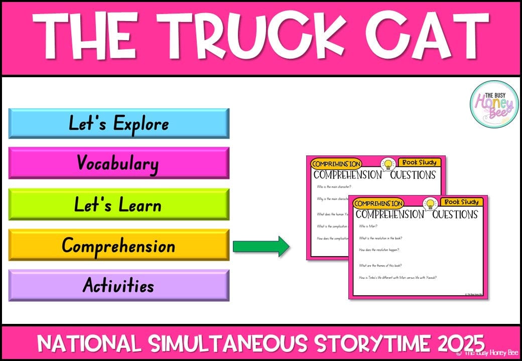 The Truck Cat - National Simultaneous Storytime - CBCA 2025 - Literacy Book Pack - Activity Pack