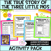 The True Story of the Three Little Pigs by Jon Scieszka Activity Pack - Activity Pack