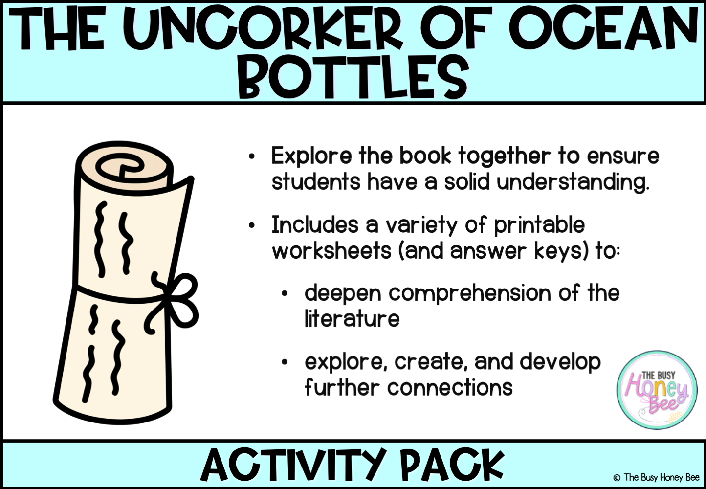 The Uncorker of Ocean Bottles by Michelle Cuevas Activity Pack - Activity Pack