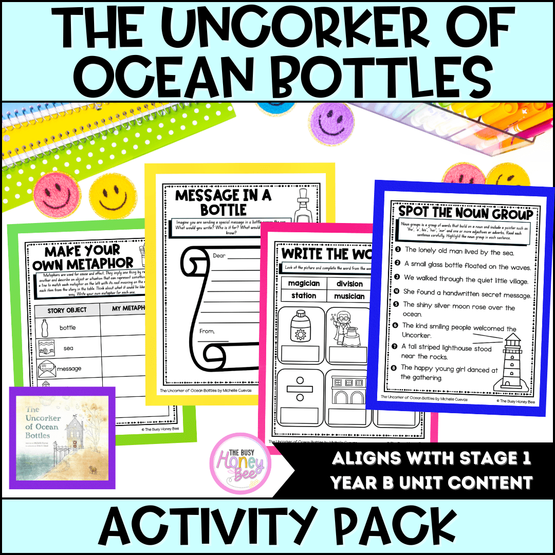 The Uncorker of Ocean Bottles by Michelle Cuevas Activity Pack - Activity Pack