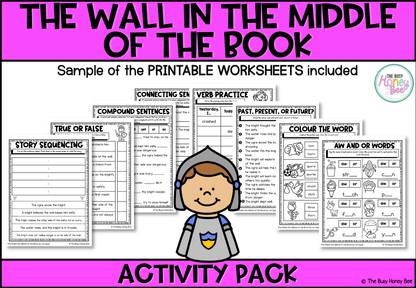 The Wall in the Middle of the Book Activity Pack -