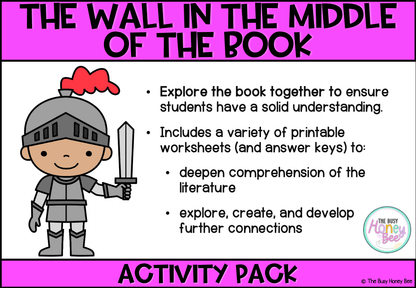 The Wall in the Middle of the Book Activity Pack -