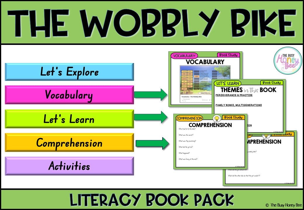 The Wobbly Bike by Darren McCallum - CBCA 2025 - Literacy Book Pack - Activity Pack