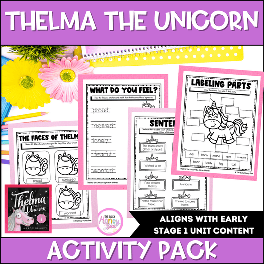 Thelma the Unicorn Activity Pack - Activity Pack