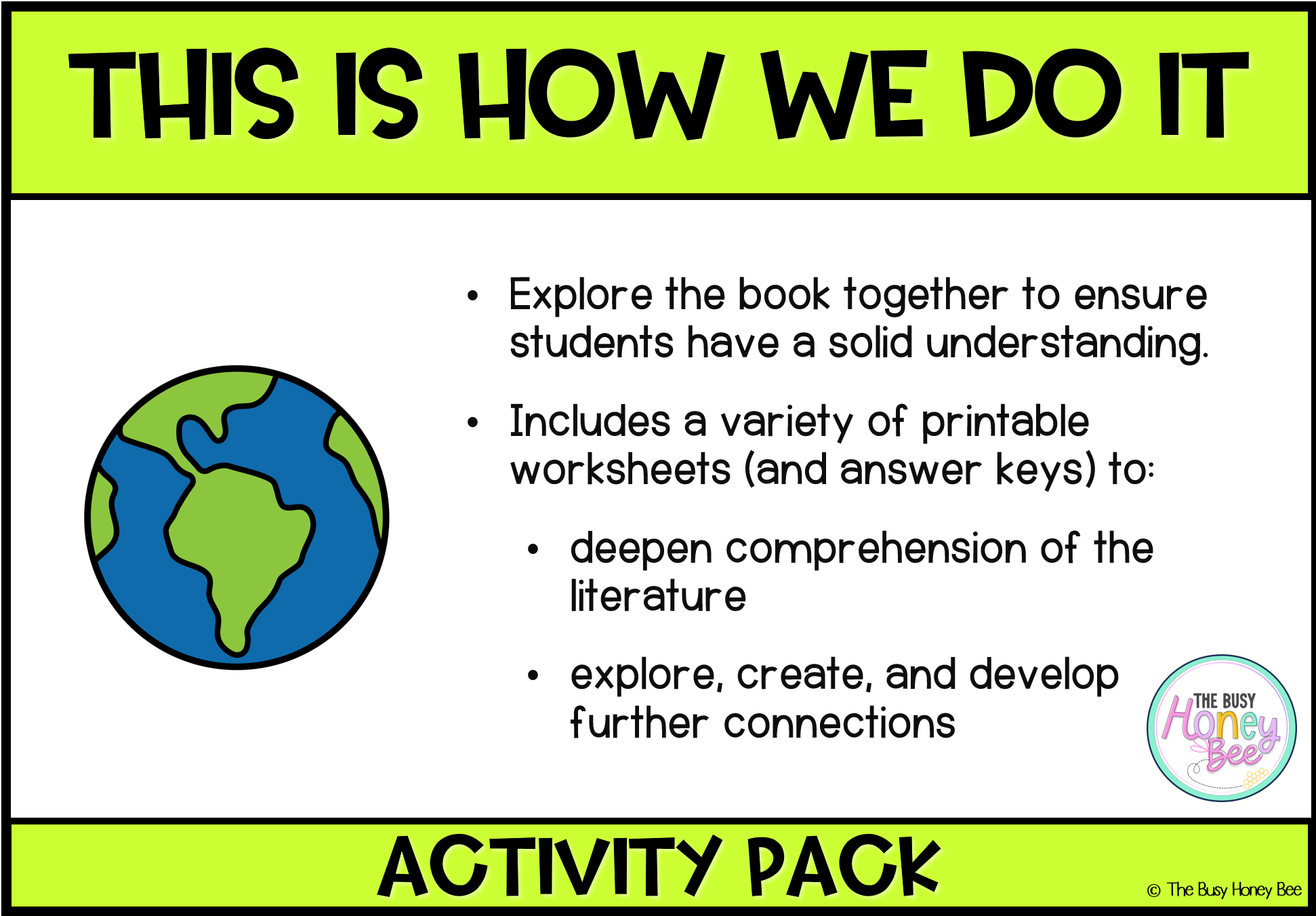 This is How We Do It Activity Pack - Activity Pack