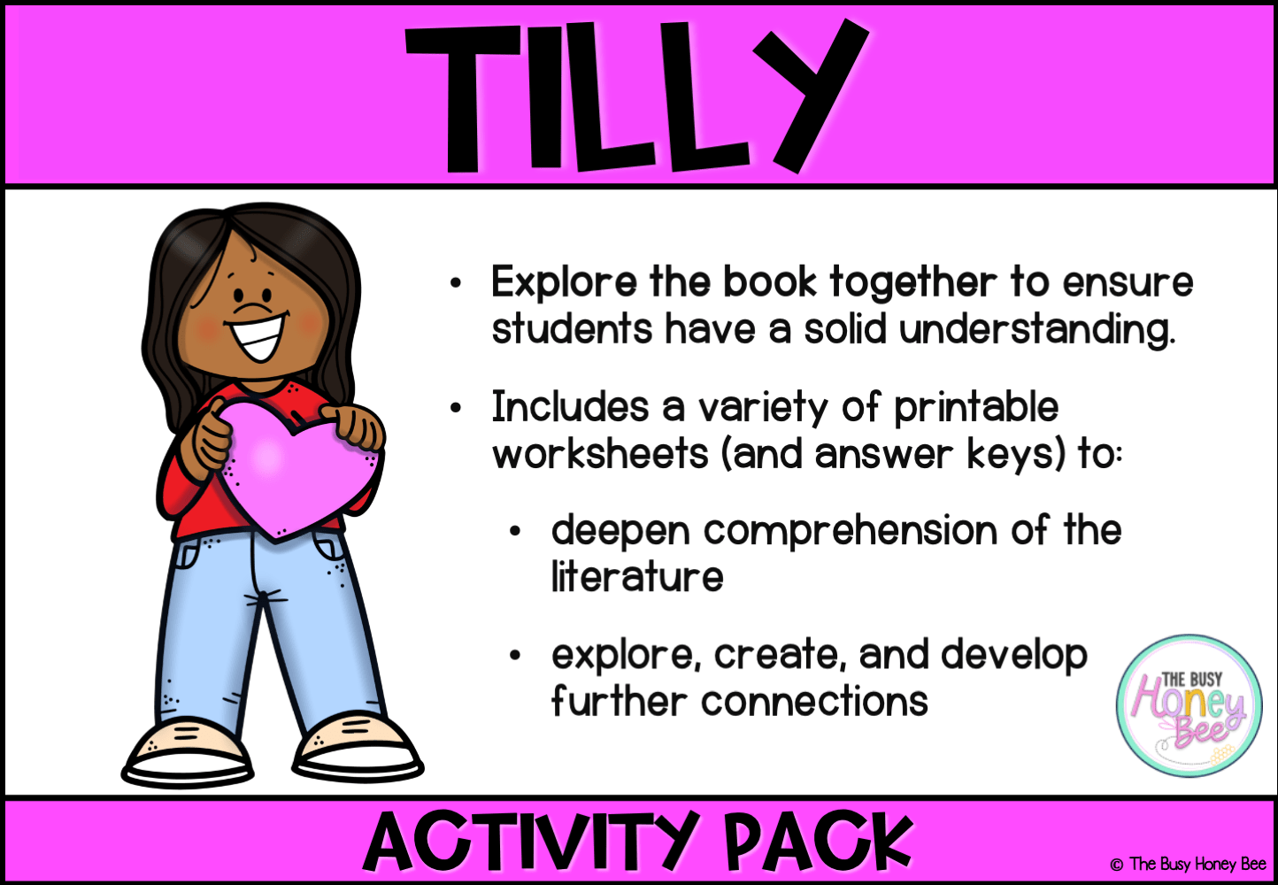 Tilly by Jane Godwin Activity Pack - Activity Pack
