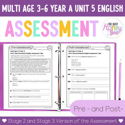 ULTIMATE Multi Age 3-6 Year A English Assessment Bundle - Assessment