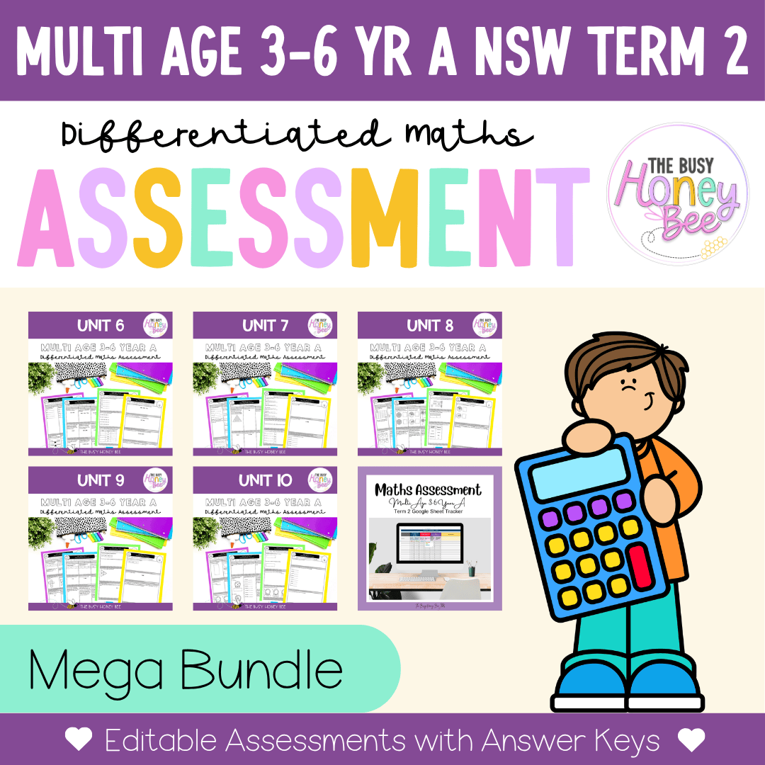 ULTIMATE NSW Multi Age 3-6 Year A Maths Assessment Bundle - Assessment