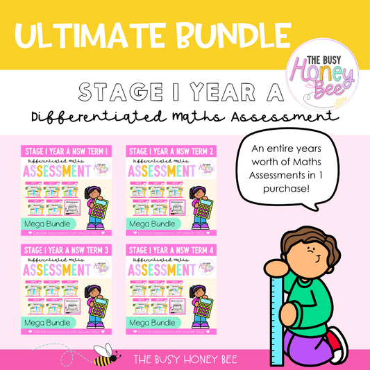 ULTIMATE Stage 1 Year A Differentiated Maths Assessment Bundle - Assessment