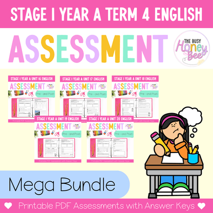 ULTIMATE Stage 1 Year A English Assessment Bundle - Assessment
