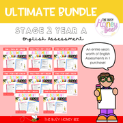ULTIMATE Stage 2 Year A English Assessment Bundle - Google Sheet, Microsoft Word