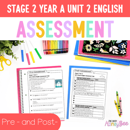 ULTIMATE Stage 2 Year A English Assessment Bundle - Google Sheet, Microsoft Word