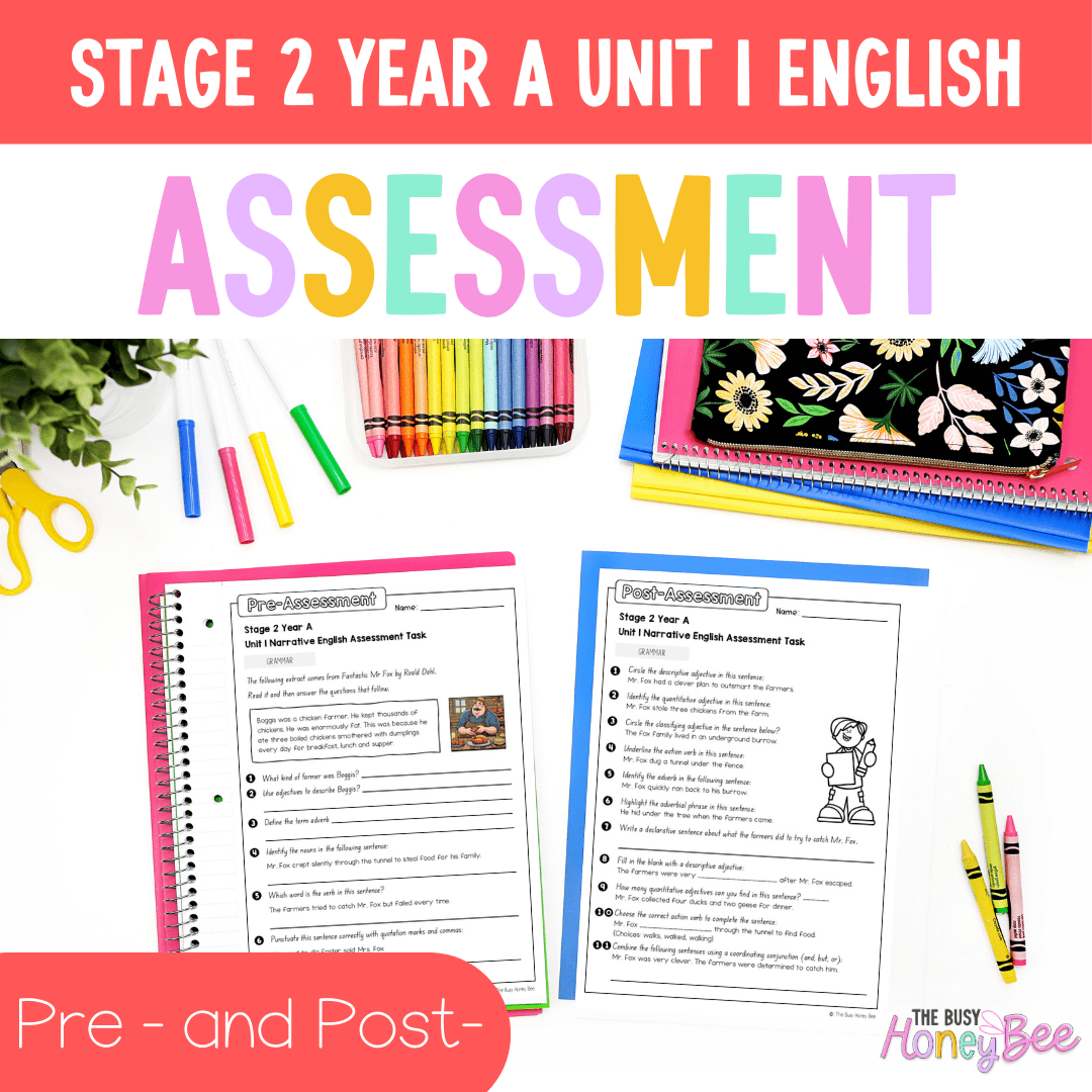 ULTIMATE Stage 2 Year A English Assessment Bundle - Google Sheet, Microsoft Word