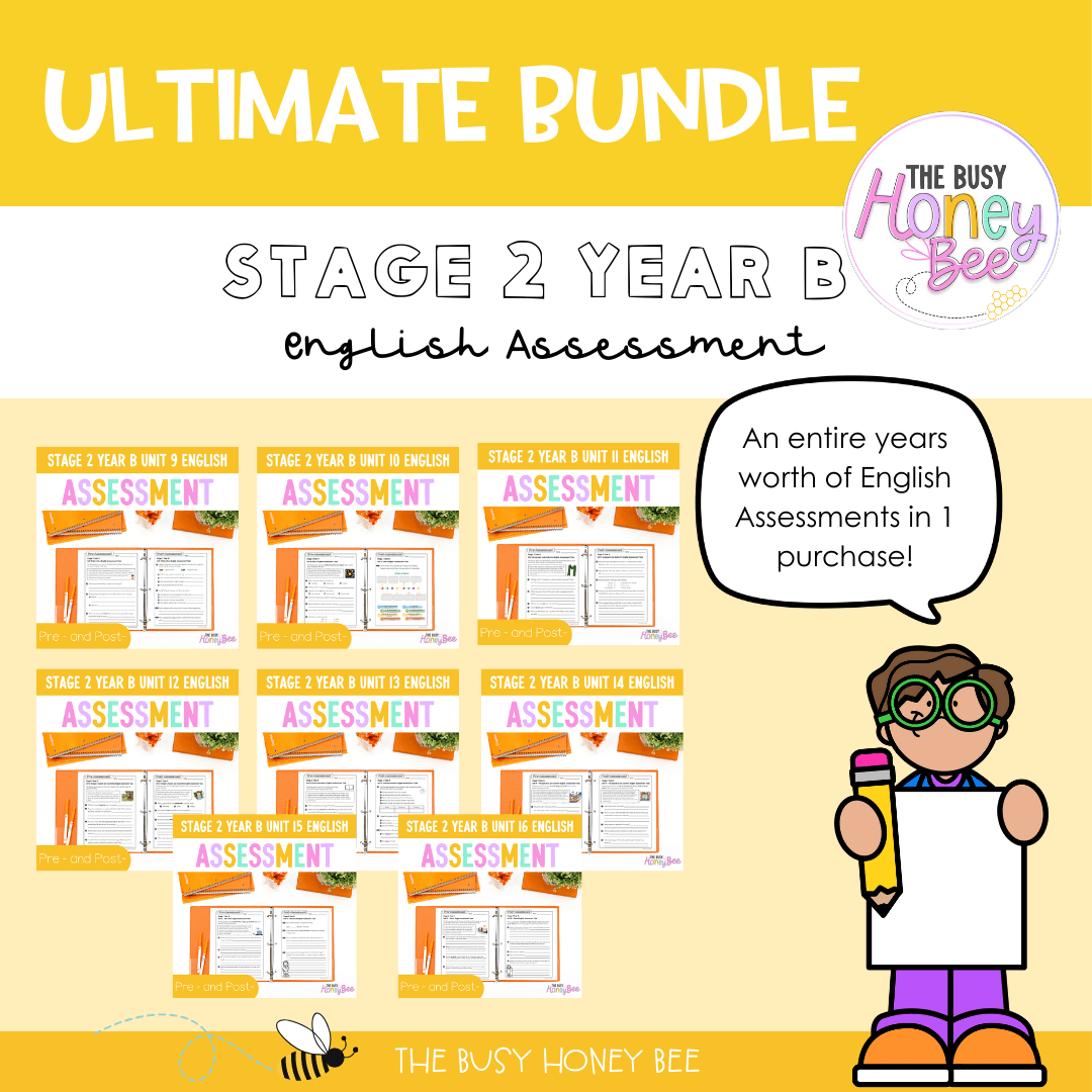 ULTIMATE Stage 2 Year B English Assessment Bundle - Assessment