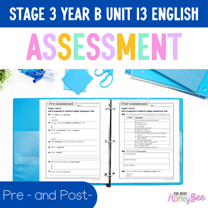 ULTIMATE Stage 3 Year B English Assessment Bundle - Google Sheet, Microsoft Word