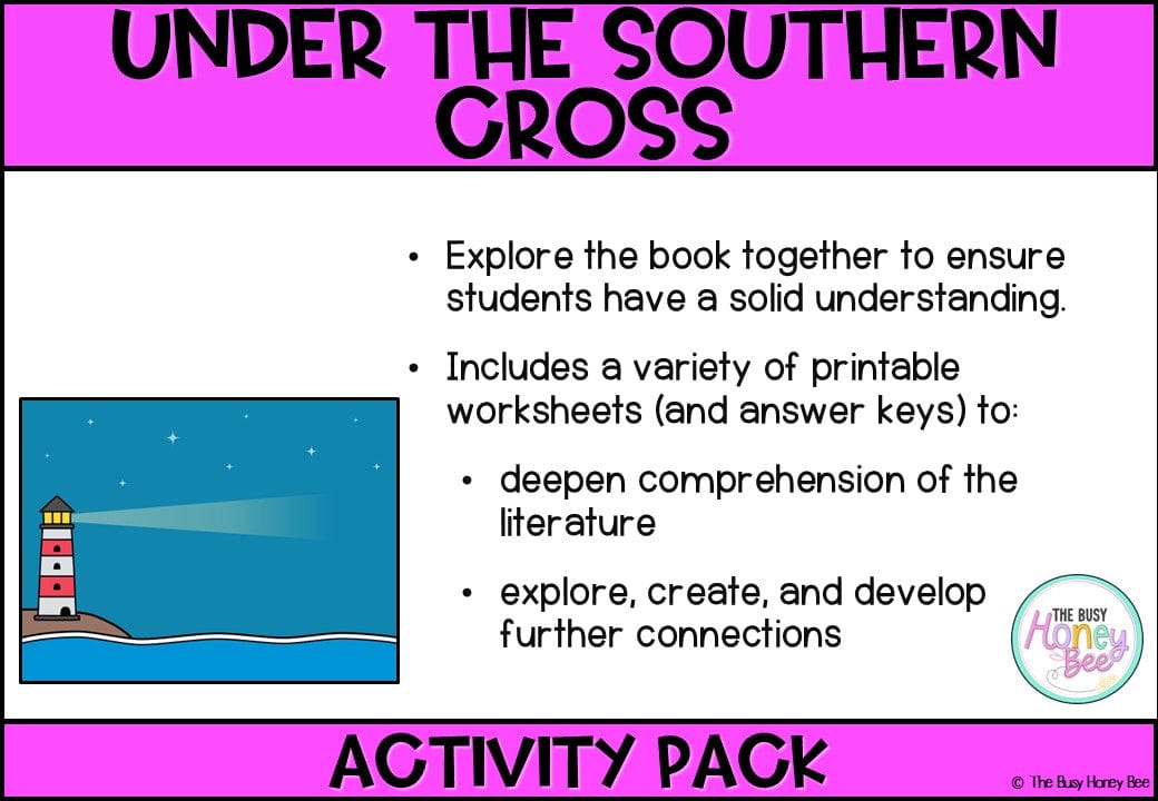 Under the Southern Cross Activity Pack -