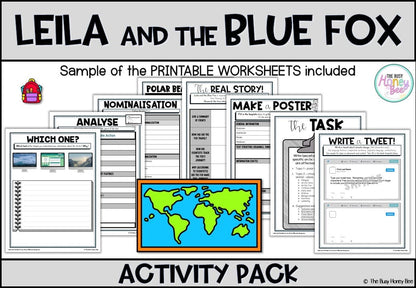Unit 3 Leila and the Blue Fox by Kiran Millwood Hargrave Activity Pack -