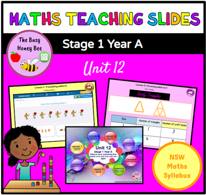 Stage 1 Year A Unit 12 Maths Teaching Slides