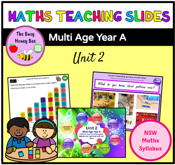 Multi Age K-2 Year A Term 1 Maths Teaching Slides Mega Bundle