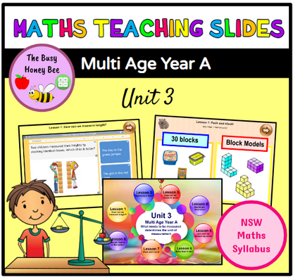 Multi Age K-2 Year A Term 1 Maths Teaching Slides Mega Bundle