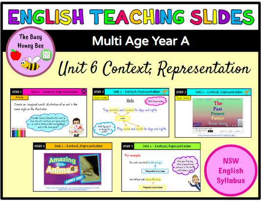 Multi Age Year A Unit 6 Context; Representation English Teaching Slides