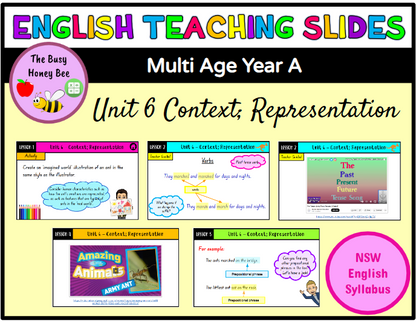 Multi Age K-2 Year A Term 2 English Teaching Slides Mega Bundle