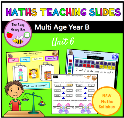 Multi Age K-2 Year B Term 2 Maths Teaching Slides Mega Bundle